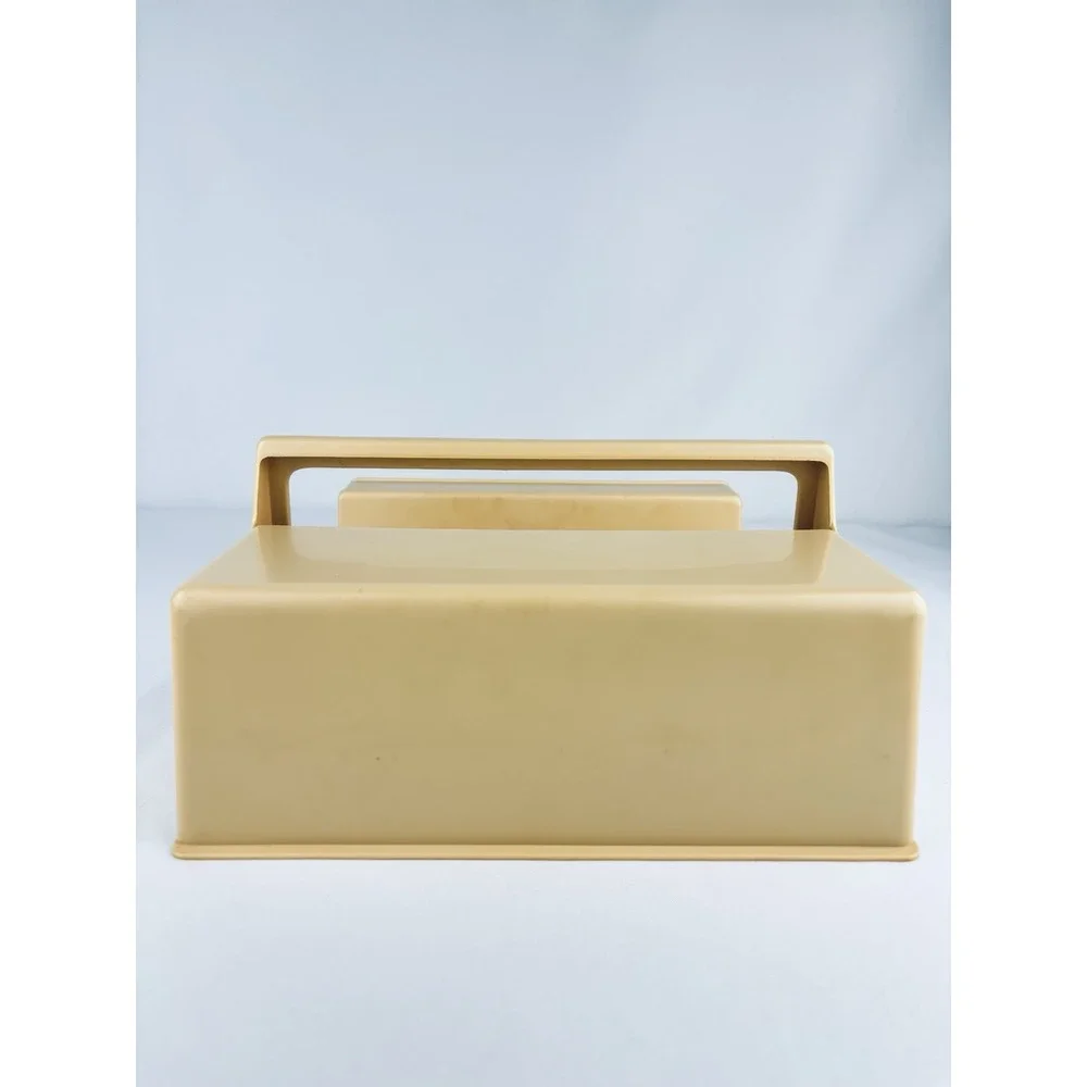 Vintage 1980s Rubbermaid Clean Up Caddy Tan Plastic Wall Mounts #2320